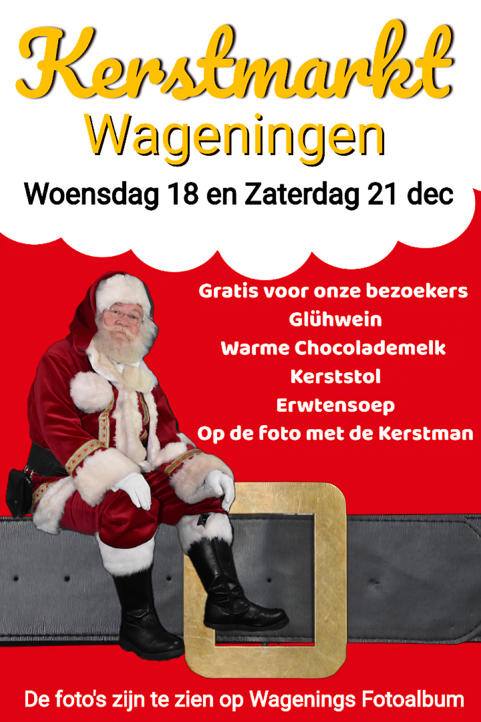 Op de foto met de Kerstman